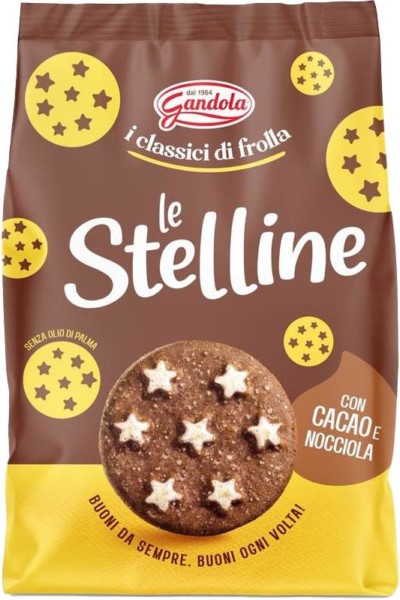 GANDOLA FROLLINI LE STELLINE CON CACAO E NOCCIOLA 300 GR.