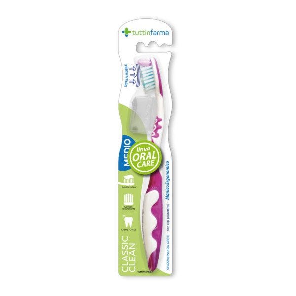TUTTINFARMA SPAZZOLINO CLASSIC CLEAN CON SETOLE MEDIE