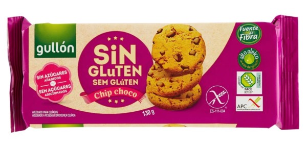 GULLON BISCOTTI SENZA GLUTINE CHOCO CHIP CON GOCCE DI CIOCCOLATO 140 GR.