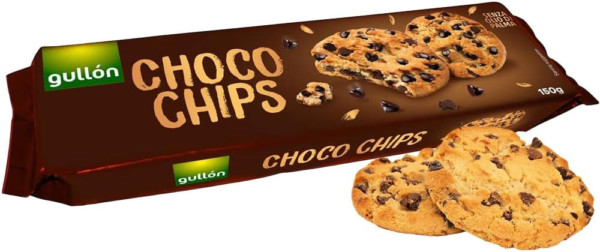 GULLÓN CHOCO CHIPS AL CIOCCOLATO FONDENTE 150 GR.