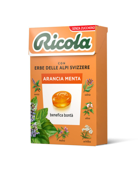 RICOLA CARAMELLE ALL'ARANCIA E MENTA 50 GR.