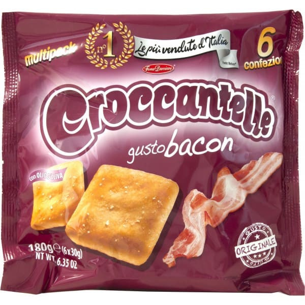 FORNO DAMIANI CROCCANTELLE GUSTO BACON 180 GR. - 6 CONFEZIONI DA 30 GR.