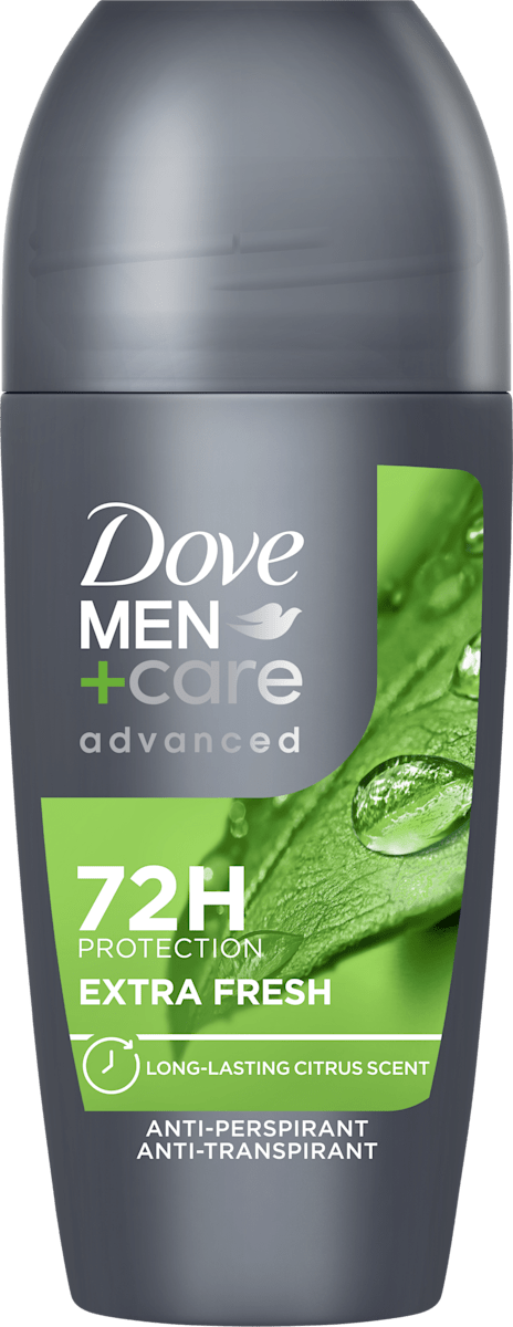 DOVE MEN CARE ADVANCED DEODORANTE ROLL ON EXTRA FRESH 72H 50 ML.
