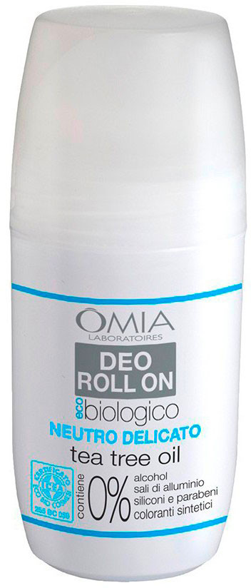 OMIA LABORATOIRES DEO ROLL ON ECOBIOLOGICO NEUTRO DELICATO AL TEA TREE OIL 50 ML.