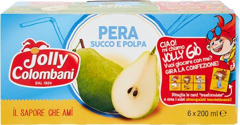 JOLLY COLOMBANI SUCCHI ALLA PERA 6x200 GR.