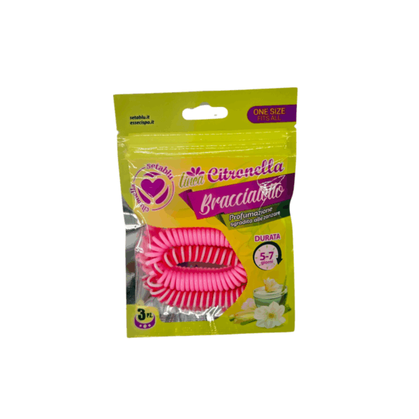 SETABLU LINEA CITRONELLA BRACCIALE SPIRALE ANTI-ZANZARA DURATA 5-7 GIORNI 3 PEZZI.