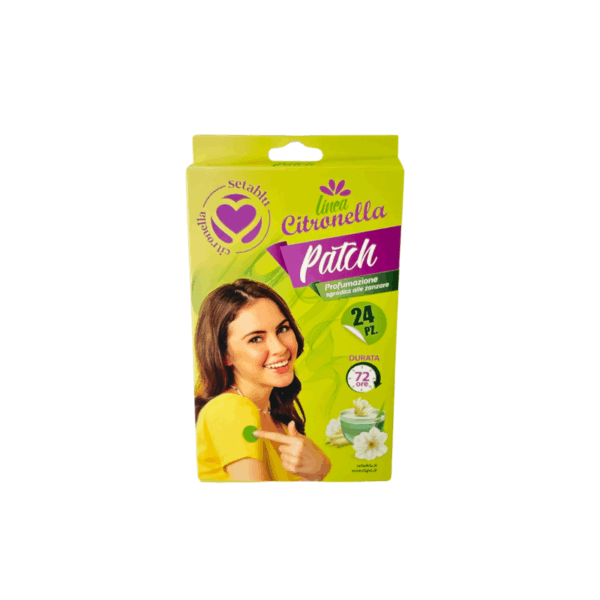 SETABLU LINEA CITRONELLA PATCH ADESIVO ANTI-ZANZARA DURATA 72 ORE 24 PEZZI.