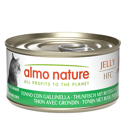 ALMO NATURE HFC JELLY CATS: TONNO E GALLINELLA 70 GR.