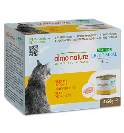 ALMO NATURE HFC NATURAL LIGHT MEAL: FILETTO DI POLLO 4x50 GR.