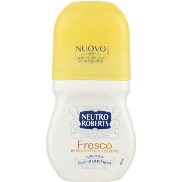 NEUTRO ROBERTS DEODORANTE ROLL ON FRESCO BERGAMOTTO E ZENZERO CON OLIO DI GLICERINA 50 GR.