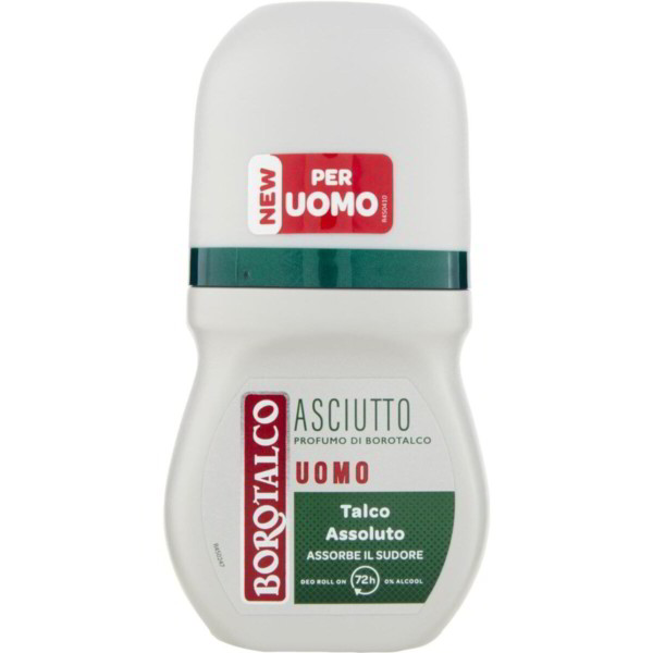 BOROTALCO UOMO DEO ROLL ON ASCIUTTO TALCO ASSOLUTO EXTRA PROTEZIONE 50 ML.