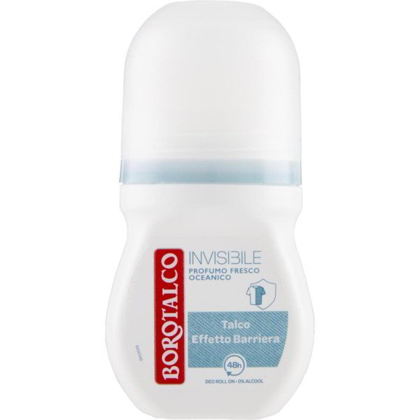 BOROTALCO INVISIBILE DEO ROLL ON PROFUMO FRESCO OCEANICO TALCO EFFETTO BARRIERA 50 ML.