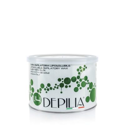 DEPILIA CERA DEPILATORIA IN BARATTOLO CON ALOE VERA 400 ML.