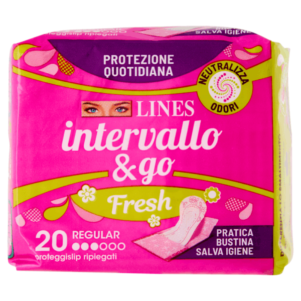 LINES INTERVALLO & GO FRESH REGULAR 20 SALVASLIP