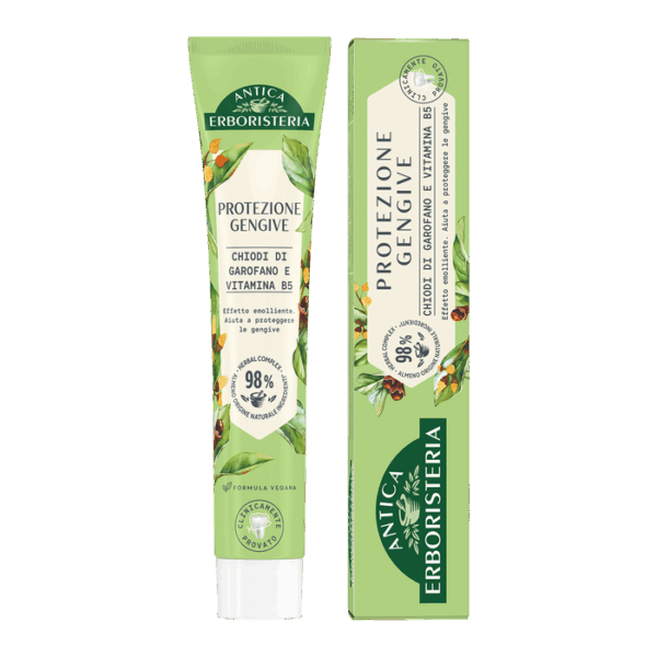 ANTICA ERBORISTERIA DENTIFRICIO PROTEZIONE GENGIVE CON CHOIDI DI GAROFANO E VITAMINA B5 75 ML.
