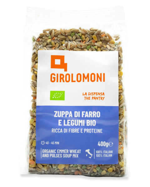 GIROLOMONI ZUPPA DI FARRO E LEGUMI BIO 400 GR