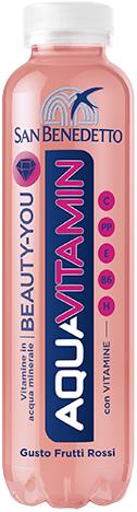 SAN BENEDETTO AQUAVITAMIN GUSTO FRUTTI ROSSI 40 CL.