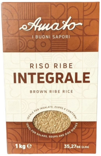 AMATO I BUONI SAPORI RISO RIBE INTEGRALE IN ASTUCCIO 1 KG.