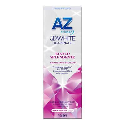 AZ RICERCA DENTIFRICIO 3D WHITE ILLUMINATE BIANCO SPLENDENTE SBIANCANTE DELICATO 50 ML.