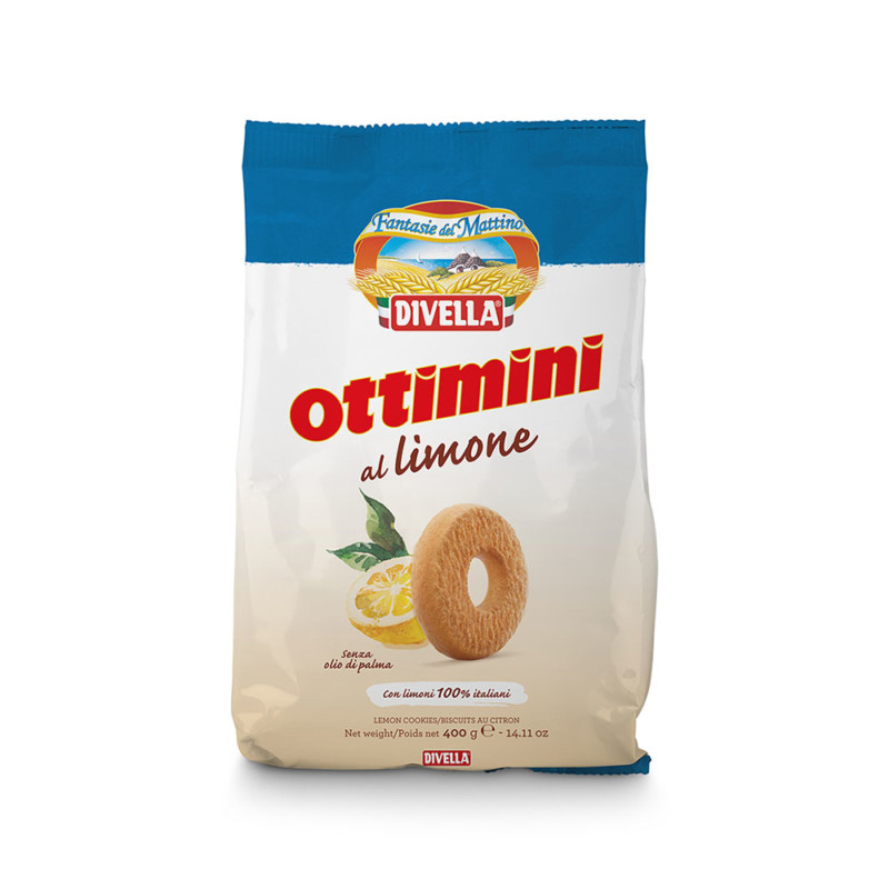 DIVELLA OTTIMINI BISCOTTI AL LIMONE 400 GR.