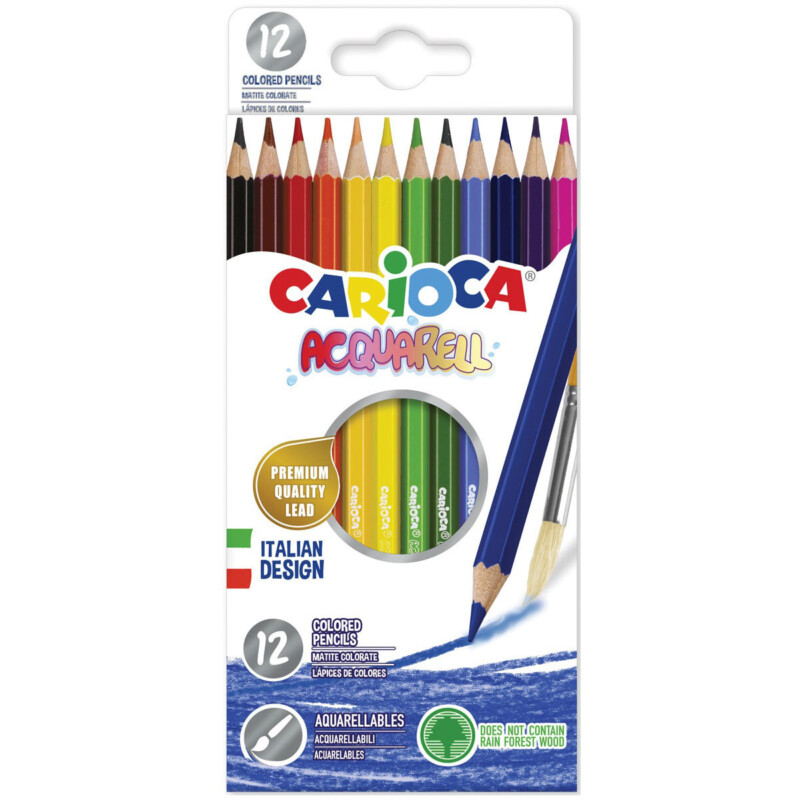 CARIOCA PASTELLI ACQUARELL 12 PEZZI