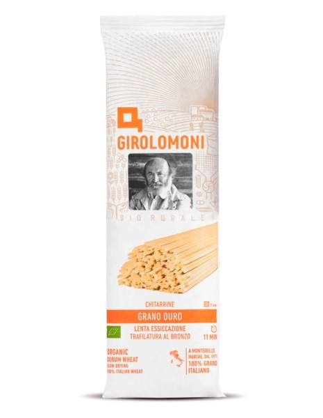 GIROLOMONI CHITARRINE BRONZO SEMOLA DI GRANO DURO BIO 500 GR