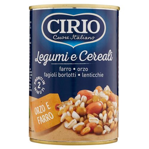 CIRIO LEGUMI E CEREALI ORZO E FARRO PRONTI IN 2 MINUTI 400 GR.