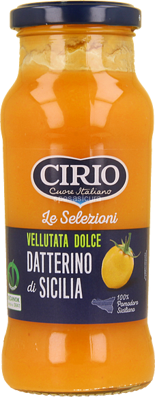 CIRIO VELLUTATA DOLCE PASSATA DI POMODORO DATTERINO DI SICILIA 350 GR.