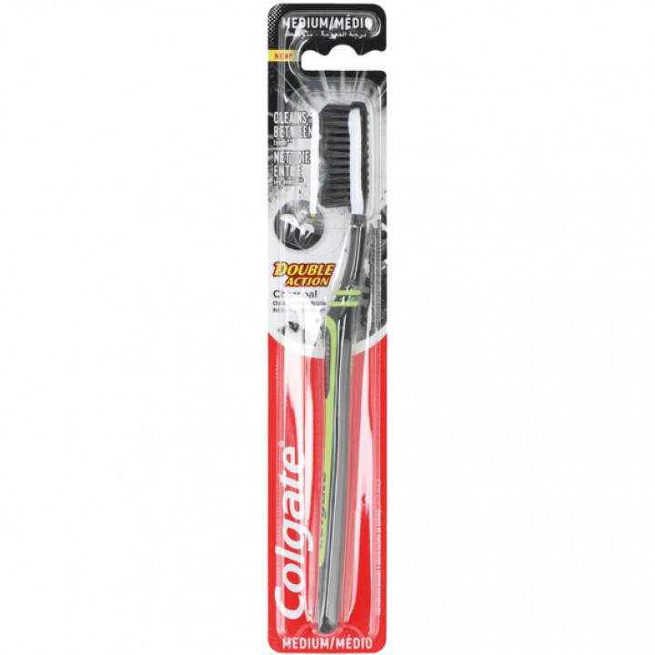 COLGATE DOUBLE ACTION CARBONE SPAZZOLINO DA DENTI MEDIO