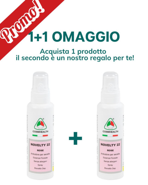 COSMHEALTH NOVELTY 22 ROSE - DEODORANTE DONNA SENZA ALLERGENI 120 ML