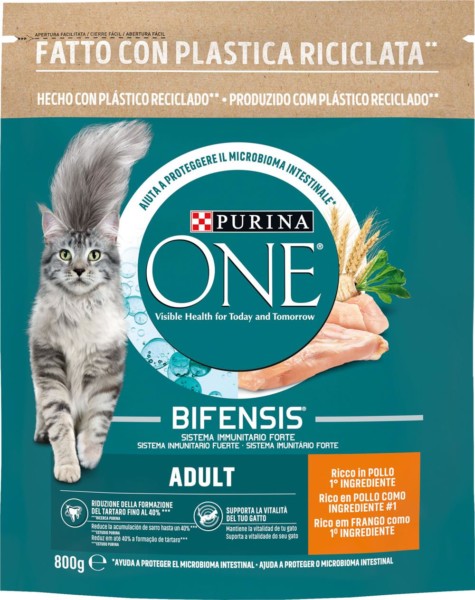 PURINA ONE BIFENSIS ADULT CROCCANTINI PER GATTO CON POLLO 800 GR.