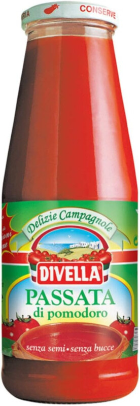 DIVELLA PASSATA DI POMODORO 100% ITALIANO 680 GR.