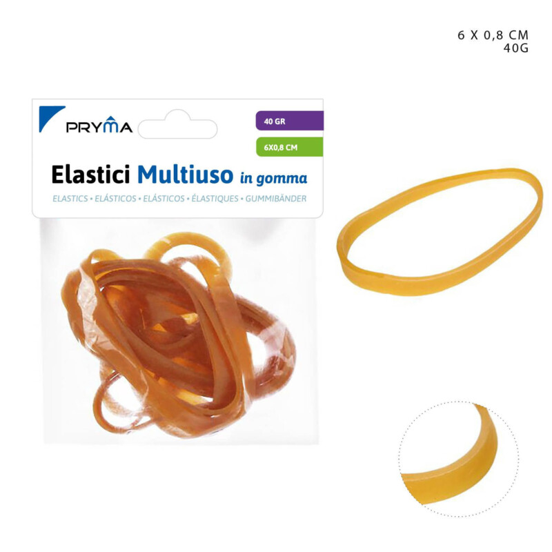ELASTICI MULTIUSO IN GOMMA 6x0.8CM