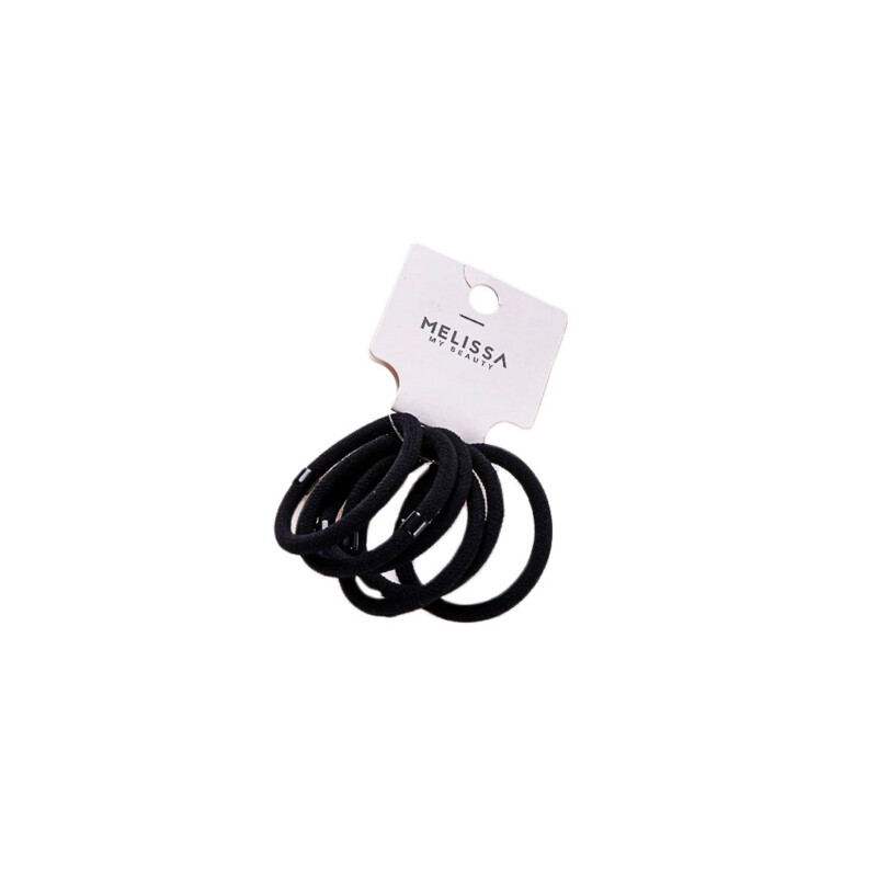 ELASTICI NERI PER CAPELLI 15CM - 6PZ
