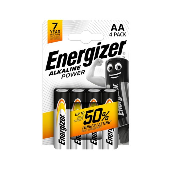 ENERGIZER PILE AA ALKALINE POWER 4 PILE