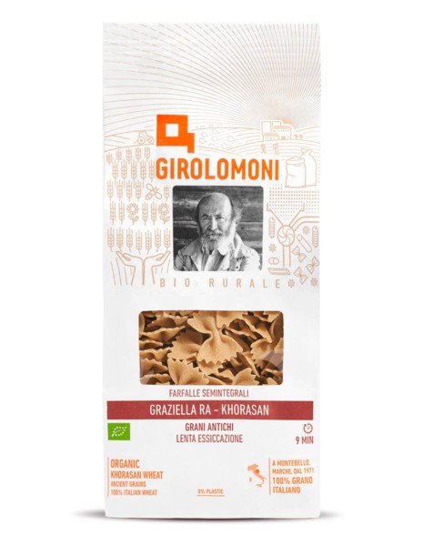 GIROLOMONI FARFALLE BRONZO SEMI-INTEGRALI GRAZIELLA RA BIO 500 GR