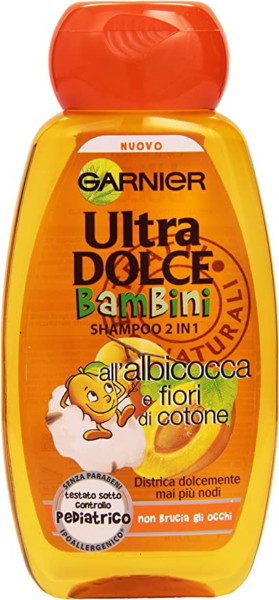 GARNIER ULTRA DOLCE BAMBINI SHAMPOO & BALSAMO ALBICOCCA & FIORI DI COTONE 300 ML
