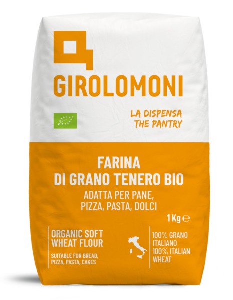 GIROLOMONI FARINA DI GRANO TENERO TIPO '0' BIO 1 KG