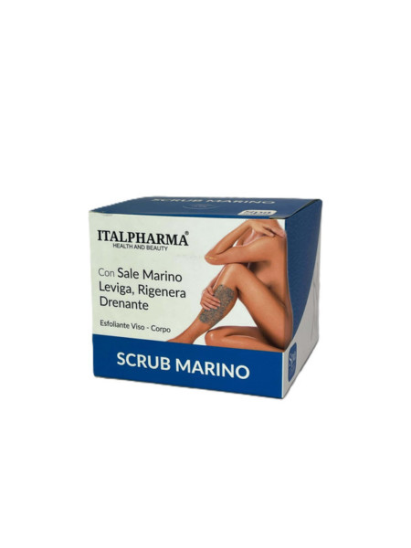 ITALPHARMA CREMA SCRUB CON SALE MARINO ESFOLIANTE VISO E CORPO 250 ML.