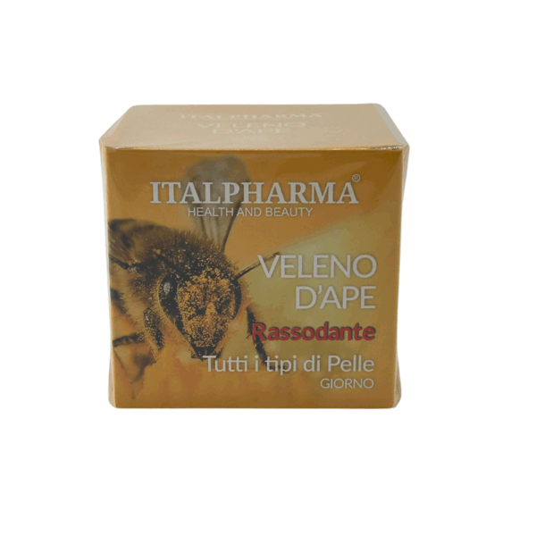 ITALPHARMA CREMA VISO, COLLO E DECOLLETE' AL VELENO D'APE RASSODANTE PER TUTTI I TIPI DI PELLE 50 ML.