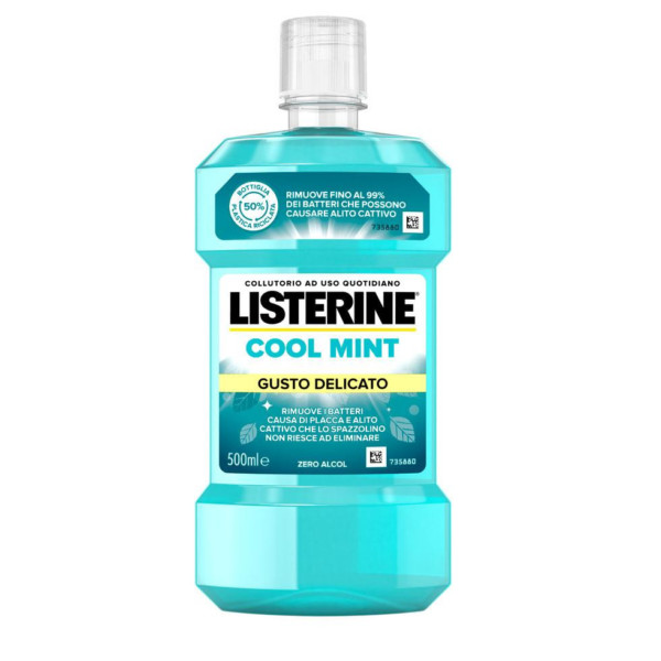 LISTERINE COLLUTTORIO COOL MINT GUSTO DELICATO 500 ML.