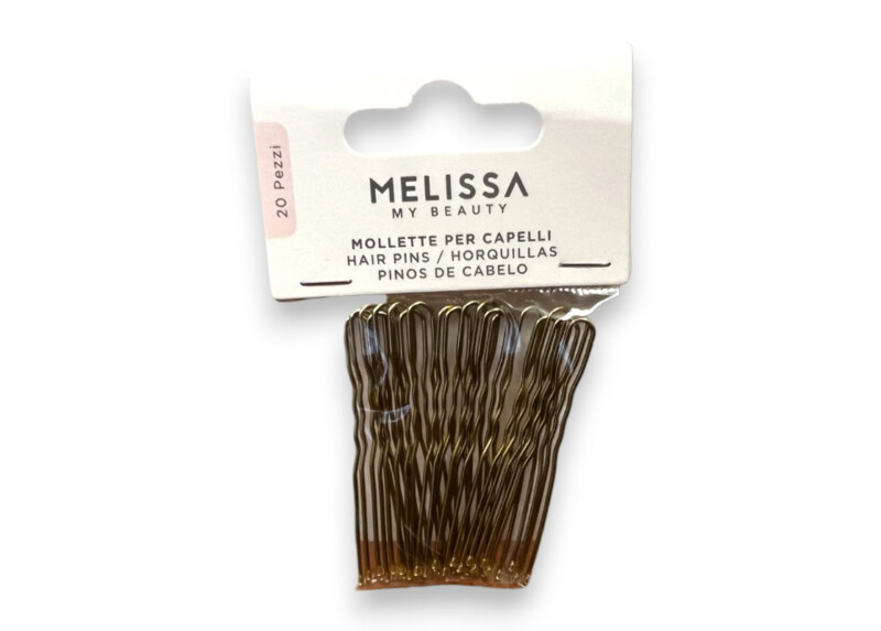 FORCINE PER CAPELLI DORATE 5CM - 20PZ
