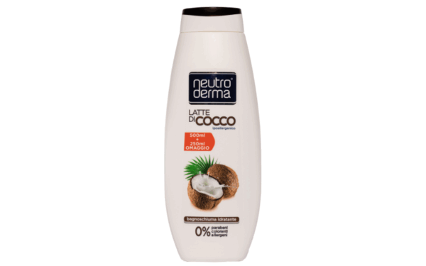NEUTRODERMA BAGNOSCHIUMA DELICATO AL LATTE DI COCCO 750 ML.