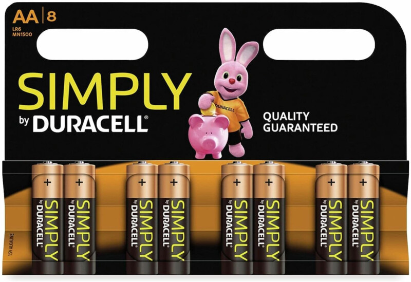 DURACELL PILE AA SIMPLY STILO X8