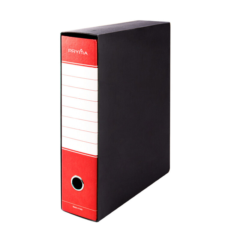 RACCOGLITORE UFFICIO FOGLI PROTOCOLLO CON LEVA - DORSO 8 CM - ROSSO