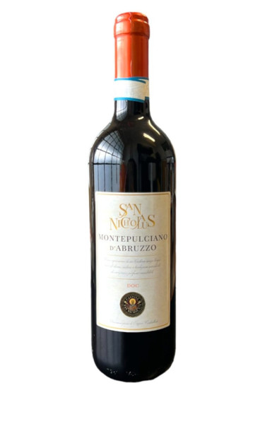 SAN NICHOLAUS MONTEPULCIANO D'ABRUZZO D.O.C. VOL. 13° 75 CL.