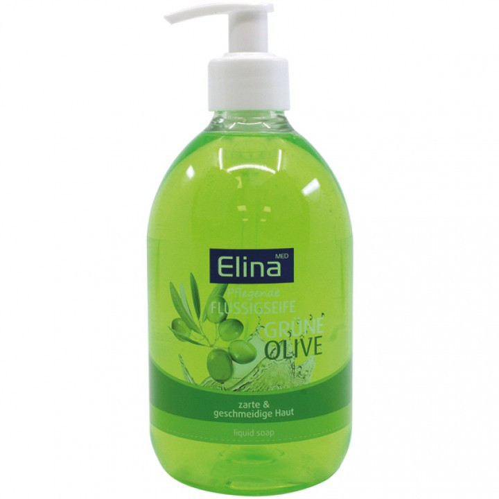 SAPONE LIQUIDO ALL'OLIO DI OLIVE VERDI PER UNA PELLE DELICATA E ELASTICA 500 ML.