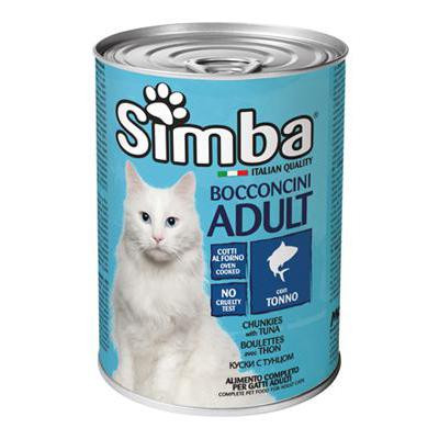 SIMBA CAT BOCCONCINI PER GATTI ADULTI CON TONNO IN LATTINA 415 GR.