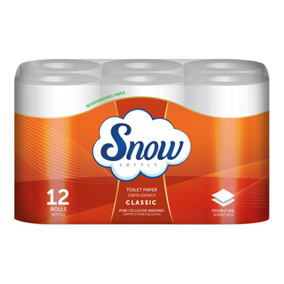 SNOW CARTA IGIENICA A 2 VELI 12 ROTOLI