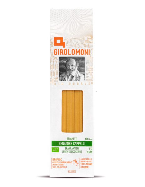 GIROLOMONI PENNE RIGATE BRONZO SEMOLA VAR. CAPPELLI BIO 500 GR